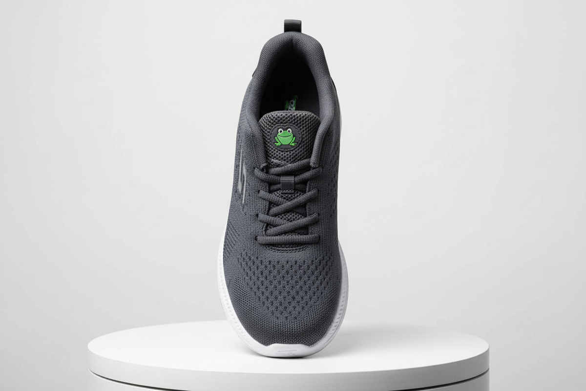 Grey Hyper Burst Sneakers - Top View