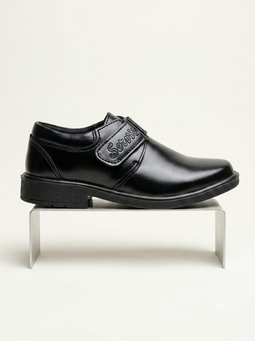 Black Velcro School Shoes