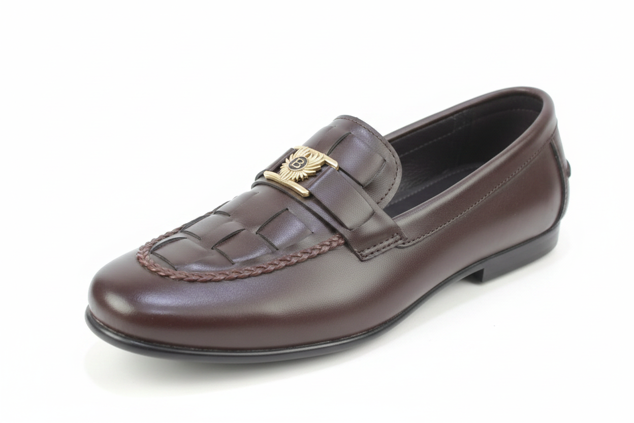Brown Loafer - Angled View