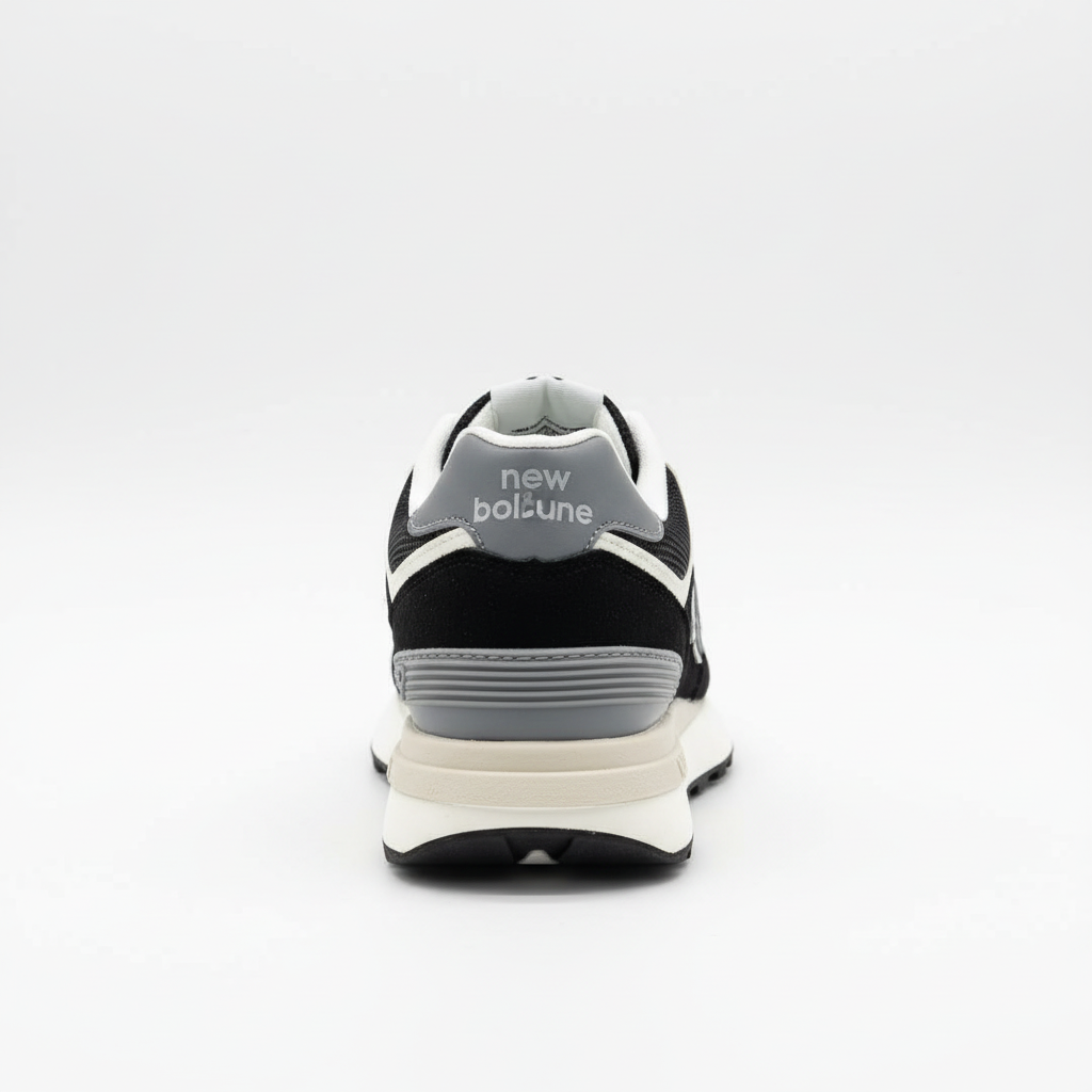 Art 8622 Black Sneaker - Rear View
