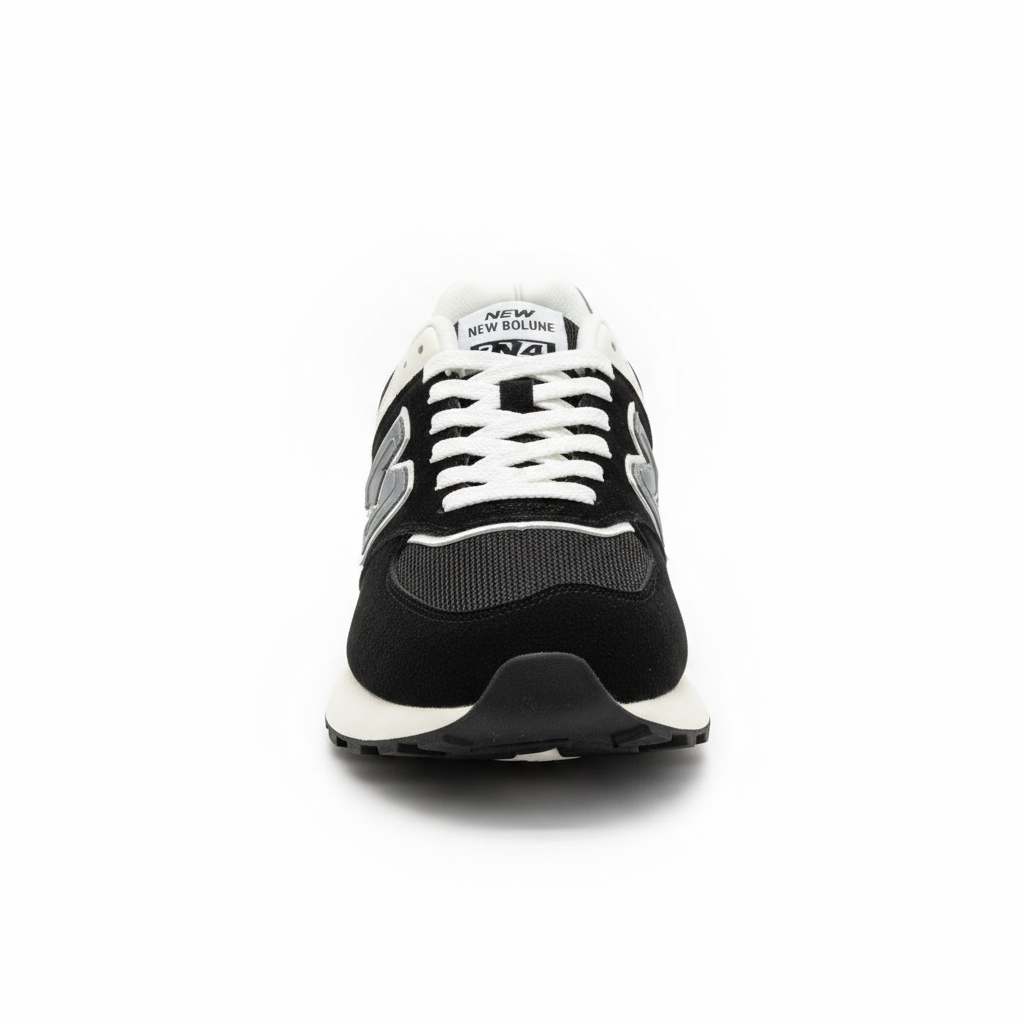 Art 8622 Black Sneaker - Front View