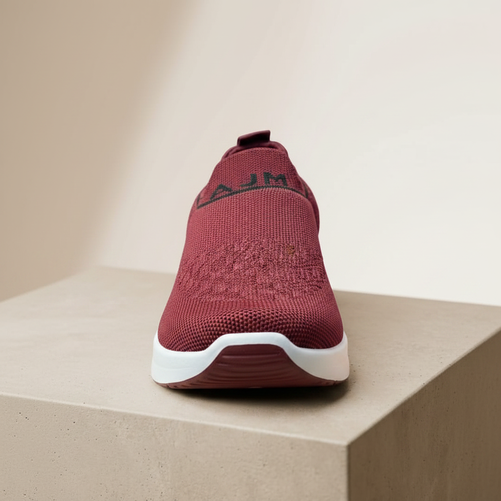 Maroon Slip-on - Front View