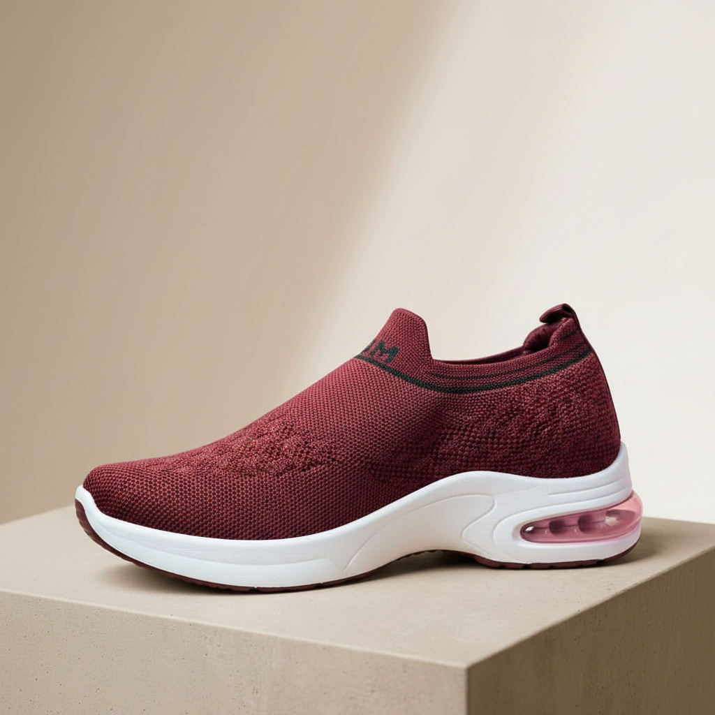 Maroon Slip-on - Side View