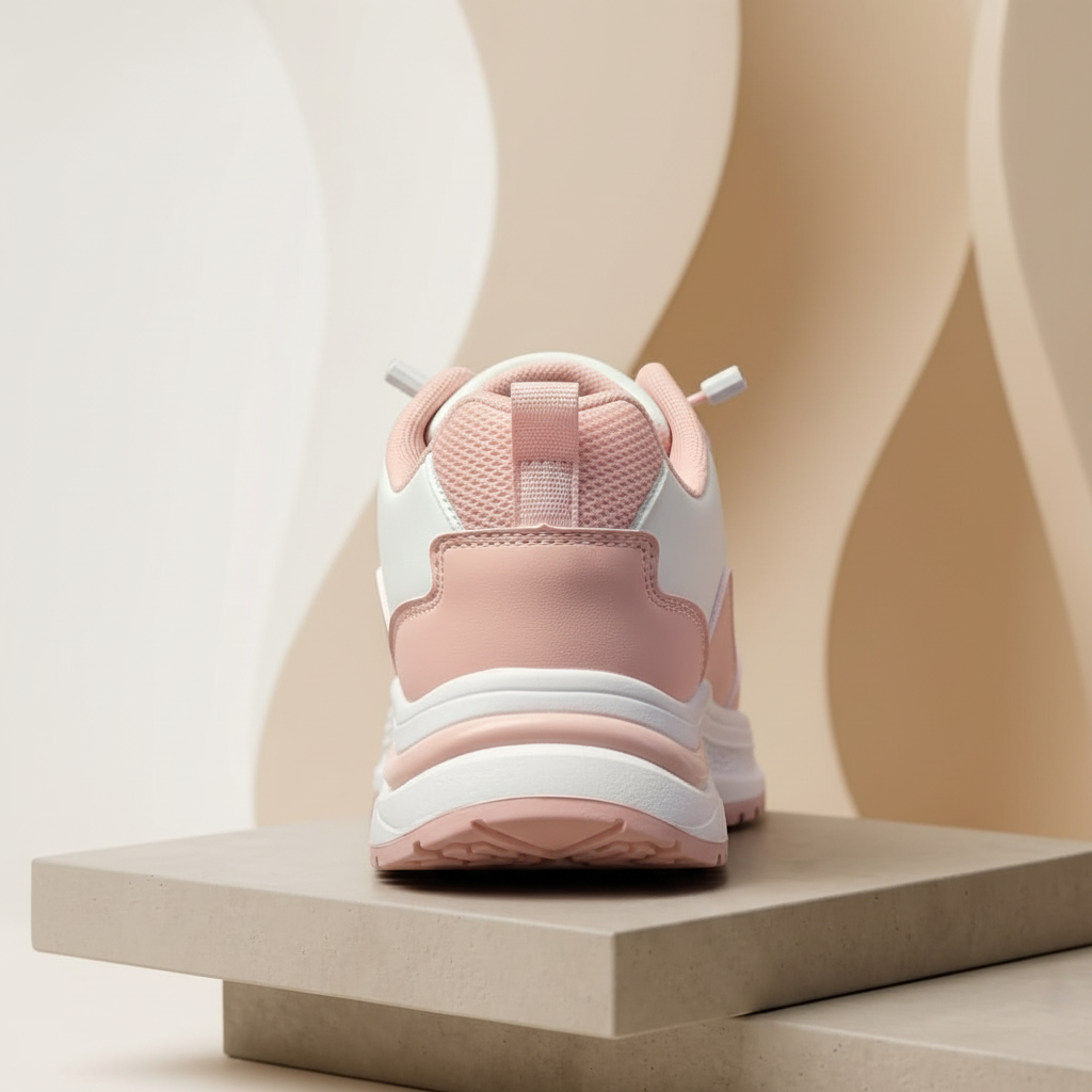 Pink Sneaker - Back View