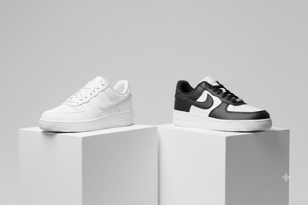 White & Black White Sneakers Banner